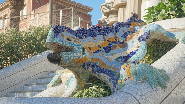 lizard detail park guell